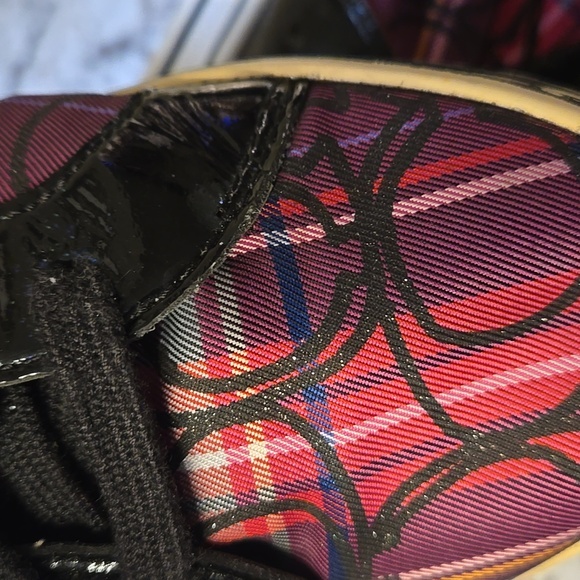 Coach Finch High Top Pink Plaid Sneaker - Picture 9 of 12